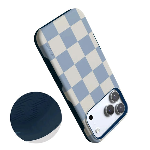 Fit Check | Light Blue Checkerboard Case