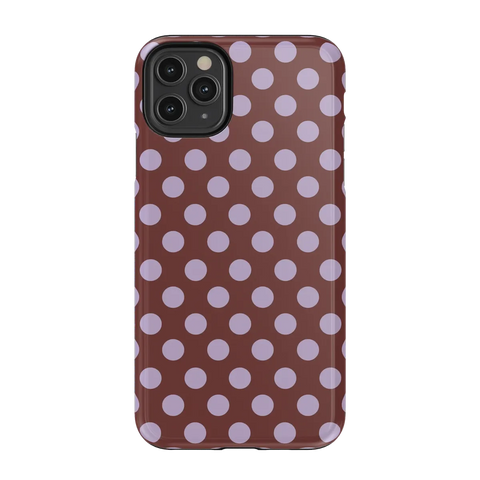 Spotted in SoHo | Burgundy Polka Dot Case