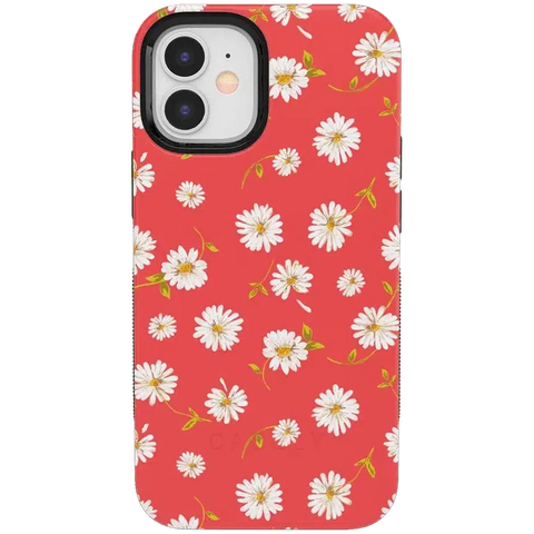 Daisy Daydream | Red Coral Floral Case