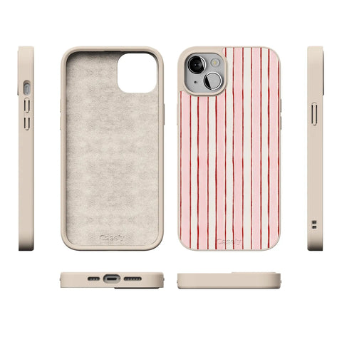 Pretty in Pastel | Blush Stripes Case
