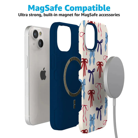 American Girlie | Red White & Blue Bows Case