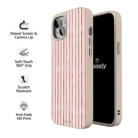 Pretty in Pastel | Blush Stripes Case