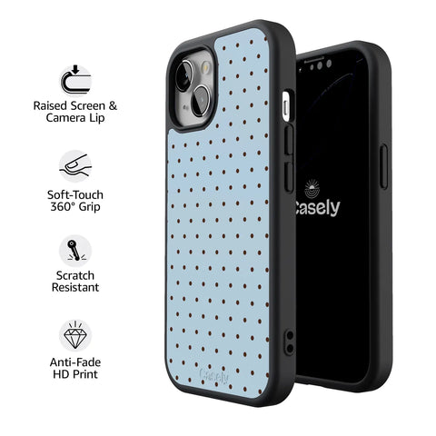 On the Dot | Blue Polka Dot Case