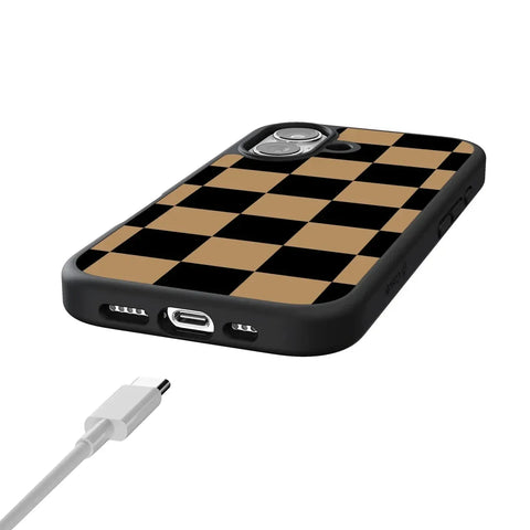 Fit Check | Black & Brown Checkerboard Case