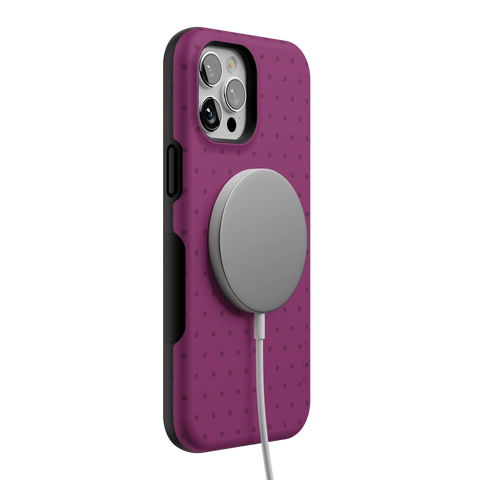 On the Dot | Plum Polka Dot Case