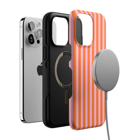 Perfect Stripes | Orange & Pink Stripes Case