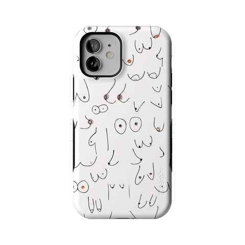 I'm With Her | Black & White Boobs Case