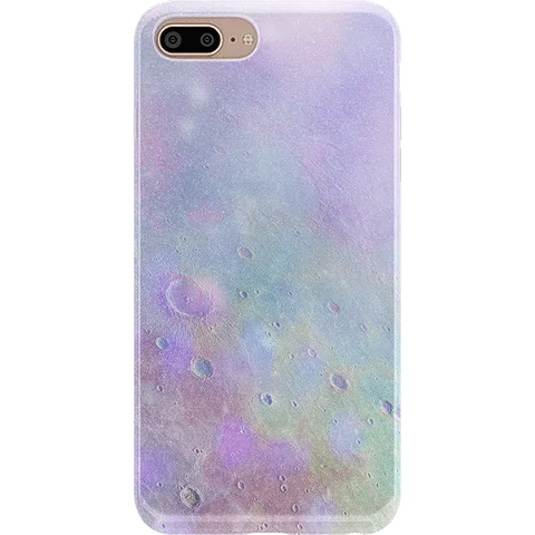 Over the Moon | Pastel Marble Moon Case