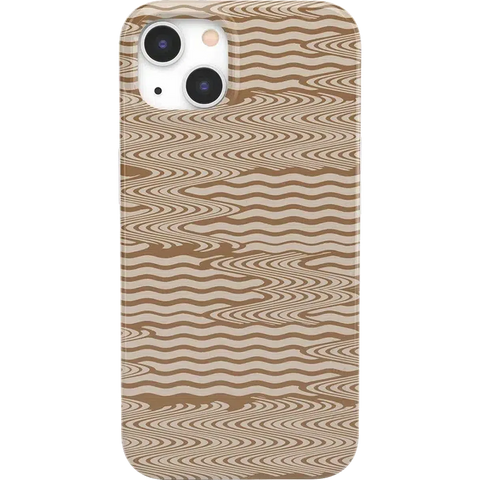 Mocha Ripple | Brown Waves Case