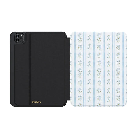 Cottage Stripe | Blue Floral iPad Case