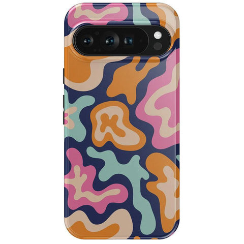 Midnight Color Splash | Abstract Retro Google Pixel Case