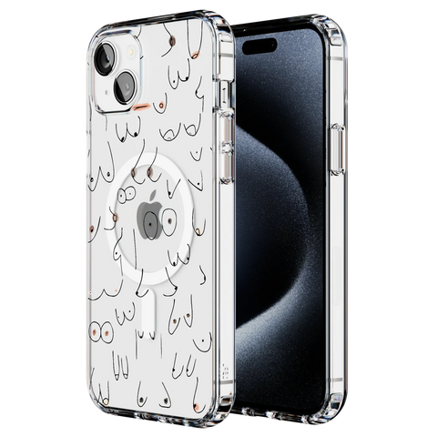 I'm With Her | Black & White Boobs Case