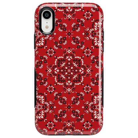 I'm with the Band | Red Bandana Print Case