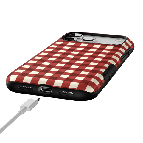 Checked Twice | Red Plaid Case