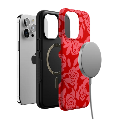 Final Rose | Red & Pink Floral Case