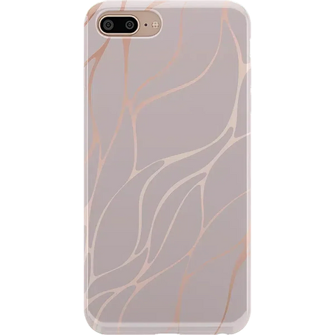 Midnight Ride | Pink and Gold Metallic Waves Case