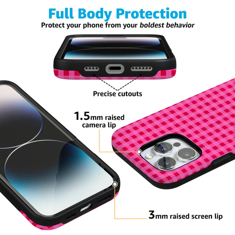 Sweet Jam | Hot Pink Gingham Case