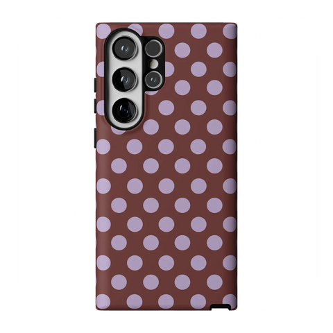 Spotted in SoHo | Burgundy Polka Dot Case