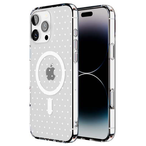 On the Dot | White Polka Dot Case