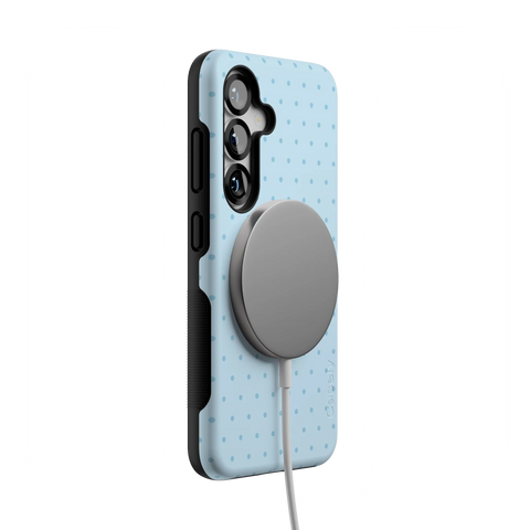 On the Dot | Blue Monochrome Polka Dot Case