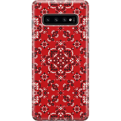 I'm with the Band | Red Bandana Print Samsung Case