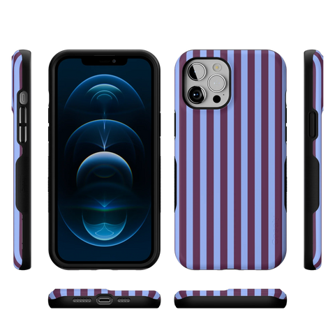Perfect Stripes | Purple & Blue Stripes Case