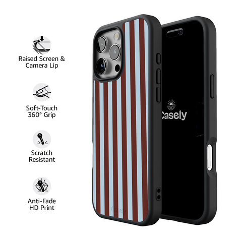 Sunday in Brooklyn | Blue Stripes Case