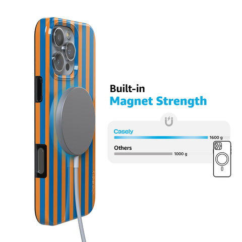 Go New York | Blue & Orange Stripes Case