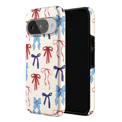 American Girlie | Red White & Blue Bows Case