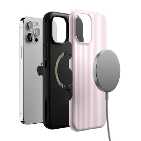 Stripes and the City | Light Pink Pinstripe Case