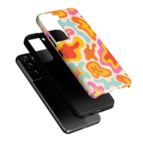Tropical Color Splash | Abstract Retro Samsung Case