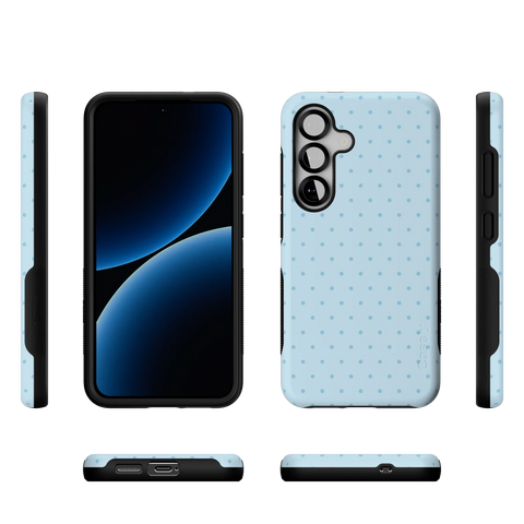 On the Dot | Blue Monochrome Polka Dot Case