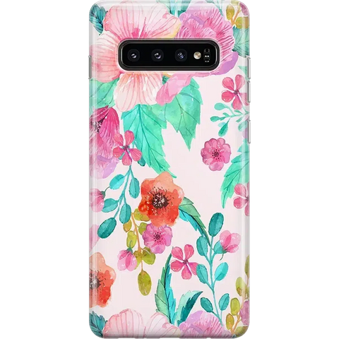 Out And About | Light Pink Floral Samsung Case