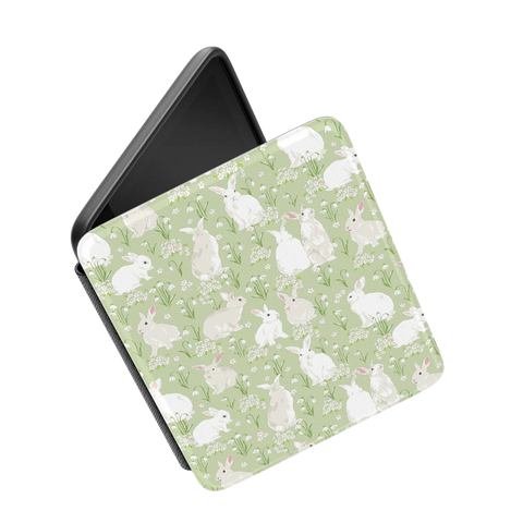 Hop to it | Green Bunny Kindle Case