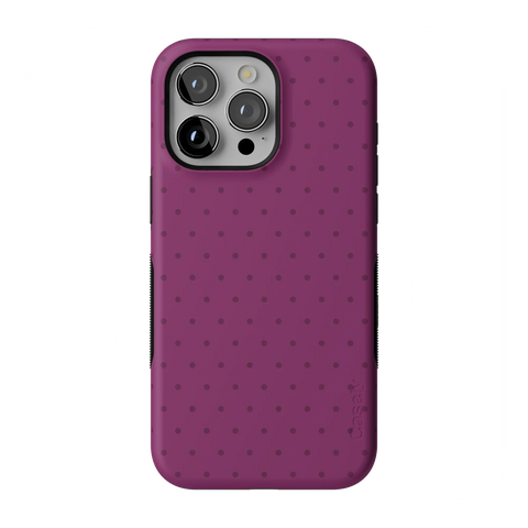 On the Dot | Plum Polka Dot Case