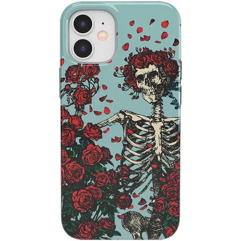 Forever Grateful | Grateful Dead Skeleton Floral Case