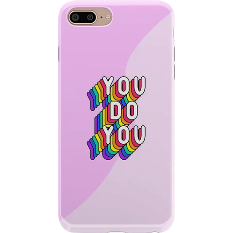 YOU DO YOU | Purple Print iPhone Case