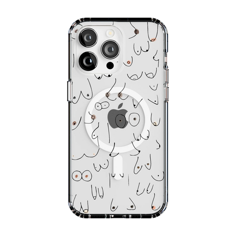I'm With Her | Black & White Boobs Case