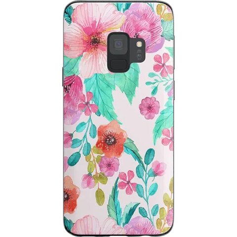 Out And About | Light Pink Floral Samsung Case