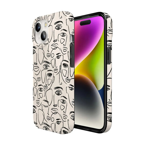 We're All Human | Minimal Face Art Case