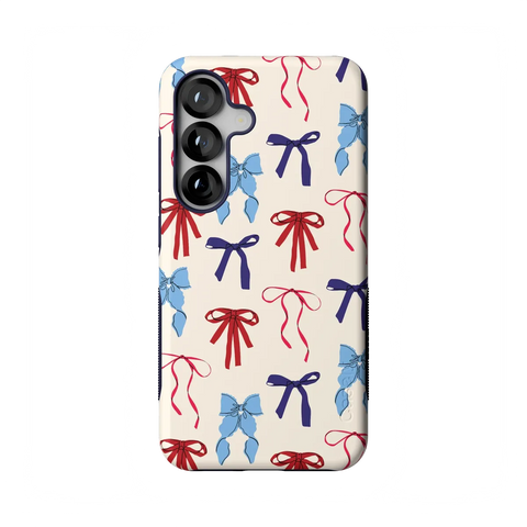 American Girlie | Red White & Blue Bows Case