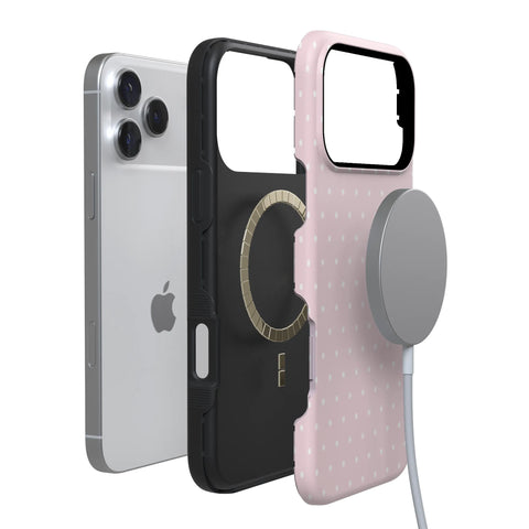 On the Dot | Pink & White Polka Dot Case