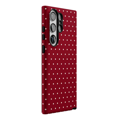On the Dot | Maroon Polka Dot Case