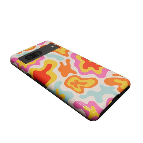 Tropical Color Splash | Abstract Retro Google Pixel Case