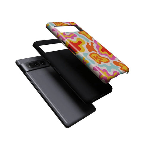 Tropical Color Splash | Abstract Retro Google Pixel Case