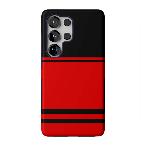 Storm Warning | Black & Red Stripes Case