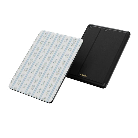 Cottage Stripe | Blue Floral iPad Case