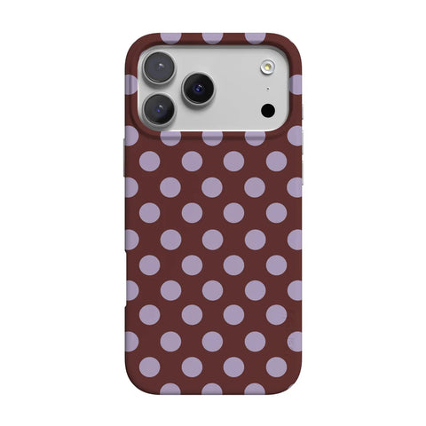 Spotted in SoHo | Burgundy Polka Dot Case