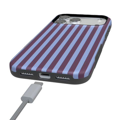 Perfect Stripes | Purple & Blue Stripes Case