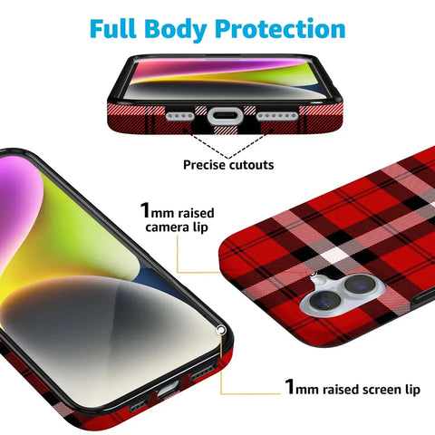 As if! | Red Plaid Case